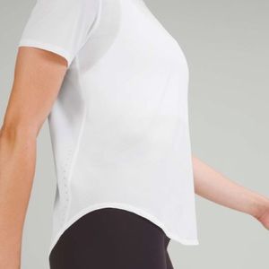 lululemon high neck running and training t shirt white
